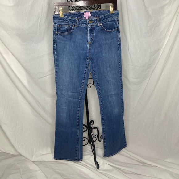 Lilly Pulitzer Main Aline Fit Boot Cut Jean Size 6 - Picture 2 of 8
